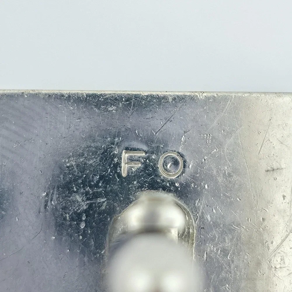 Vintage SWANK Square Cufflinks Engraved Arch Edge Art Deco Brushed Silver Tone